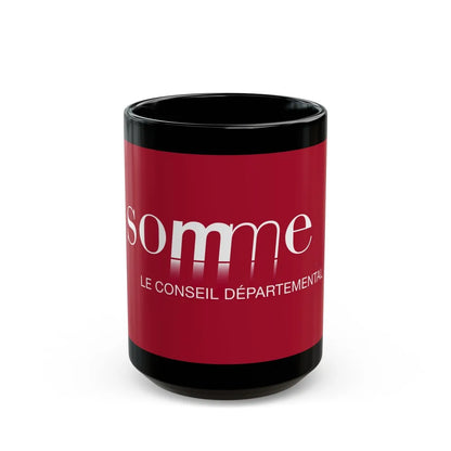 Flag of Somme France - Black Coffee Mug-15oz-Go Mug Yourself