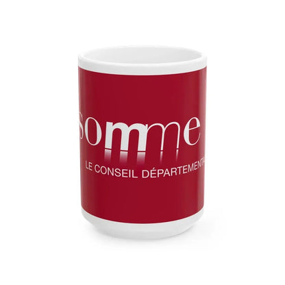 Flag of Somme France - White Coffee Mug 15oz - Go Mug Yourself