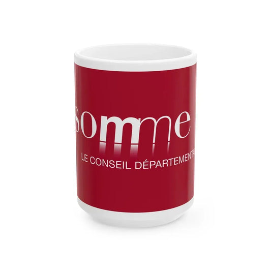 Flag of Somme France - White Coffee Mug 15oz - Go Mug Yourself