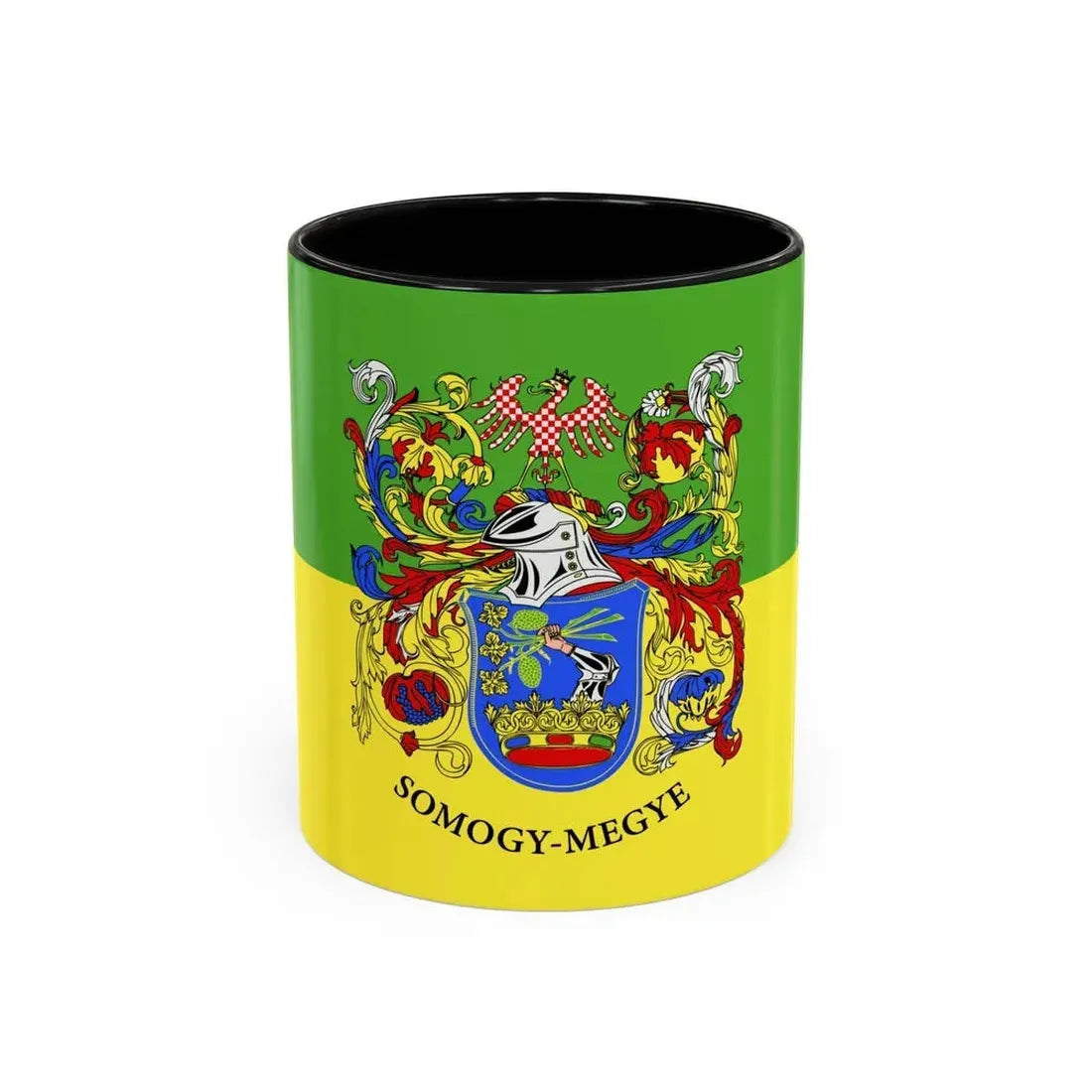 Flag of Somogy County Hungary - Accent Coffee Mug 11oz Black - Go Mug Yourself