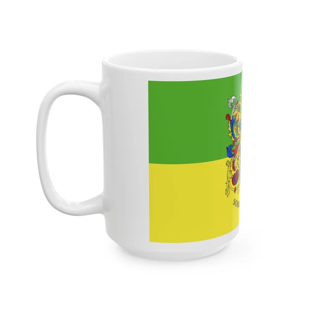 Flag of Somogy County Hungary - White Coffee Mug-Go Mug Yourself