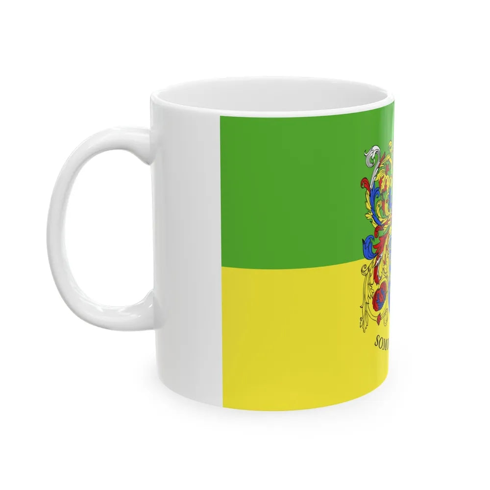 Flag of Somogy County Hungary - White Coffee Mug-Go Mug Yourself