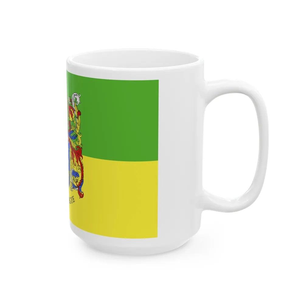 Flag of Somogy County Hungary - White Coffee Mug-Go Mug Yourself