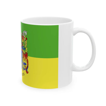 Flag of Somogy County Hungary - White Coffee Mug-Go Mug Yourself