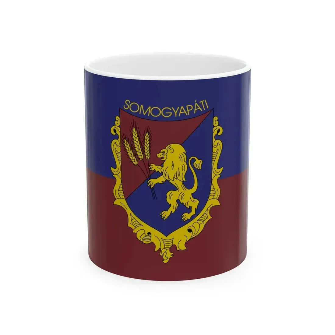 Flag of Somogyapati (Hungary) White Coffee Mug 11oz - Go Mug Yourself