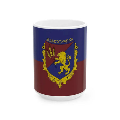 Flag of Somogyapati (Hungary) White Coffee Mug 15oz - Go Mug Yourself