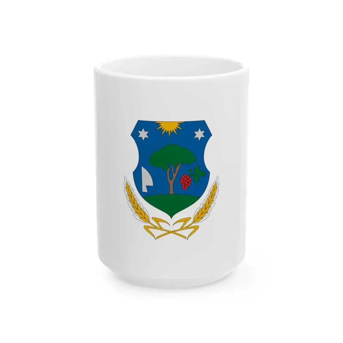 Flag of Somogybukkosd (Hungary) White Coffee Mug 15oz - Go Mug Yourself