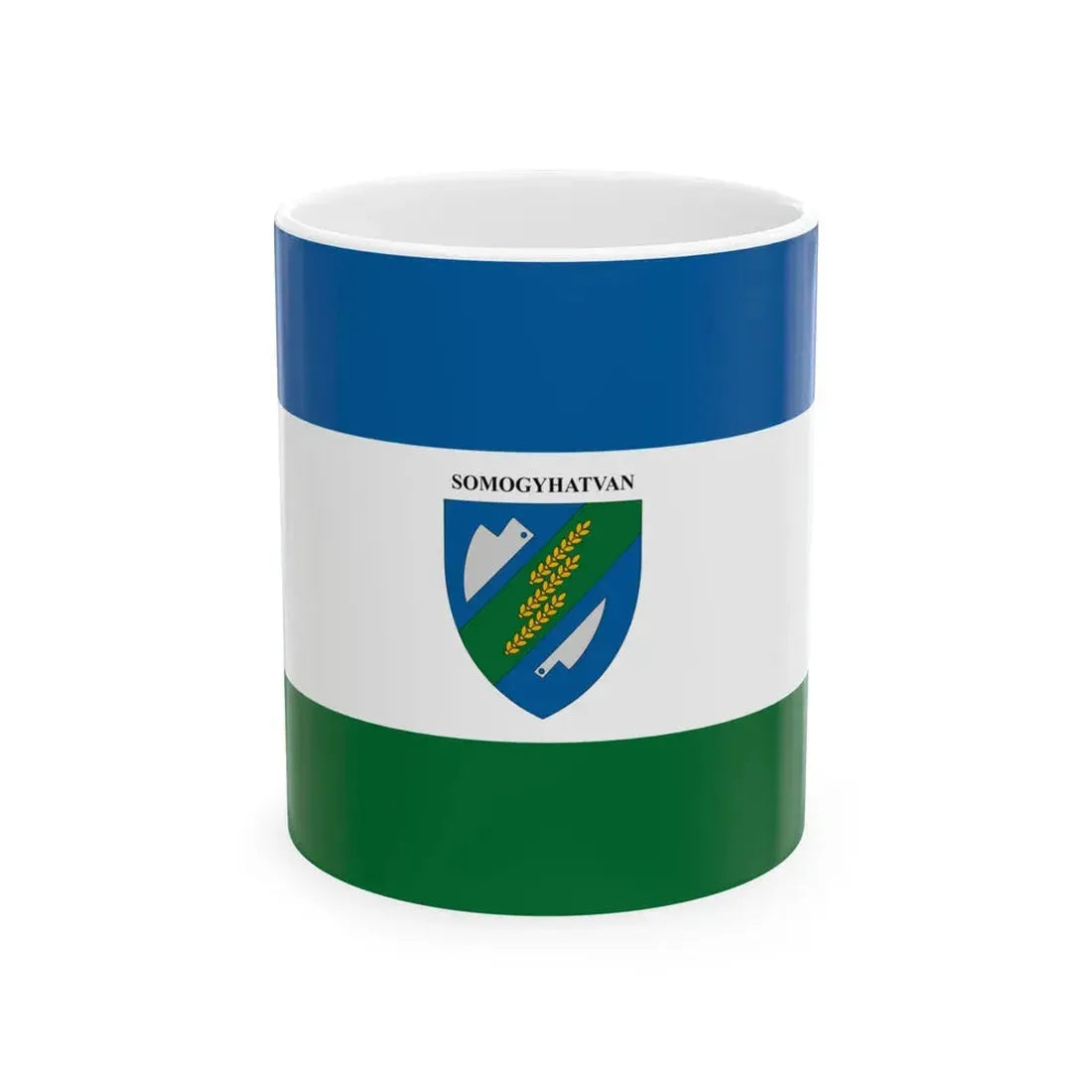 Flag of Somogyhatvan (Hungary) White Coffee Mug 11oz - Go Mug Yourself