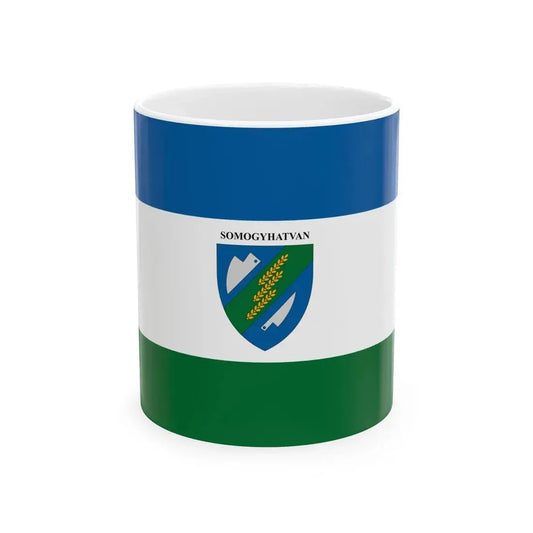 Flag of Somogyhatvan (Hungary) White Coffee Mug 11oz - Go Mug Yourself