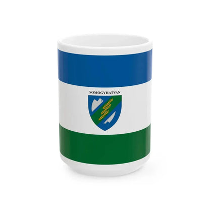 Flag of Somogyhatvan (Hungary) White Coffee Mug 15oz - Go Mug Yourself