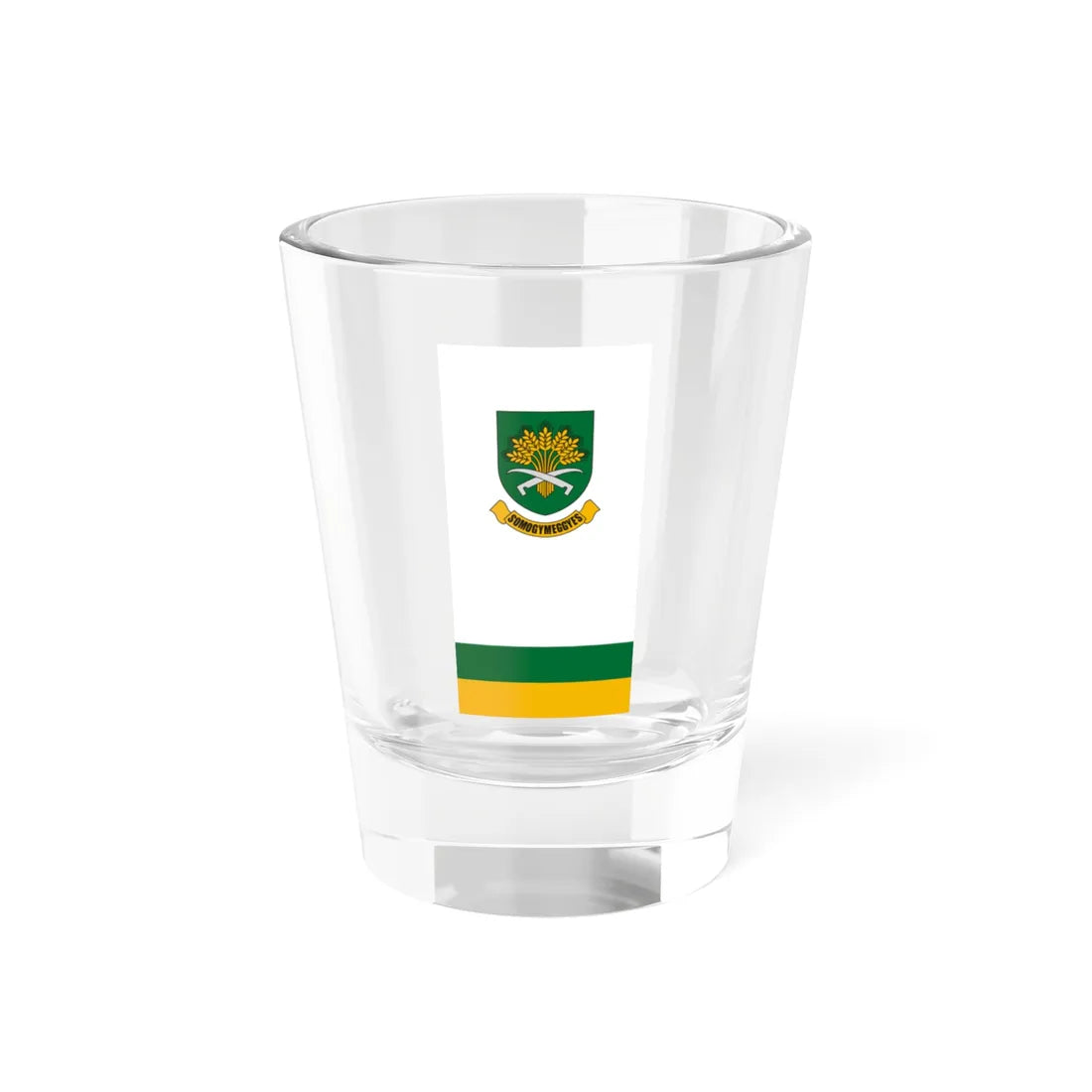 Flag of Somogymeggyes (Hungary) Shot Glass 1.5oz 1.5oz - Go Mug Yourself