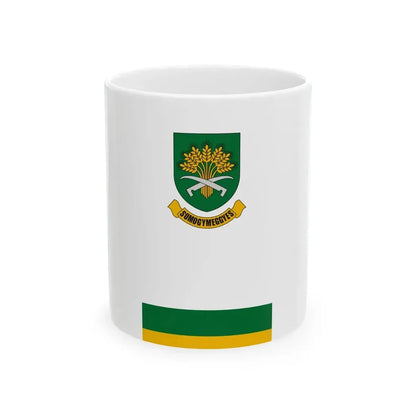 Flag of Somogymeggyes (Hungary) White Coffee Mug 11oz - Go Mug Yourself