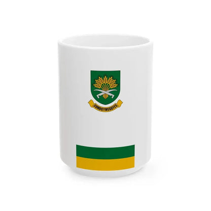 Flag of Somogymeggyes (Hungary) White Coffee Mug 15oz - Go Mug Yourself