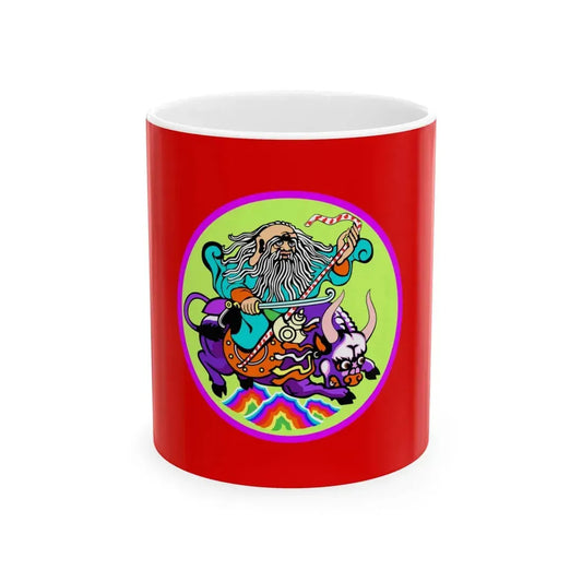 Flag of Songino khairkhan district Ulaanbaatar (Mongolia) White Coffee Mug 11oz - Go Mug Yourself