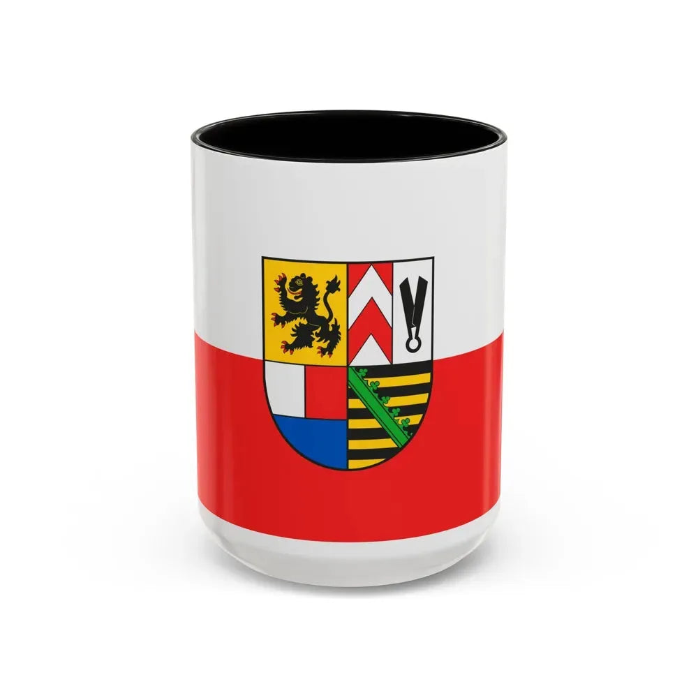 Flag of Sonneberg Germany - Accent Coffee Mug 15oz Black - Go Mug Yourself
