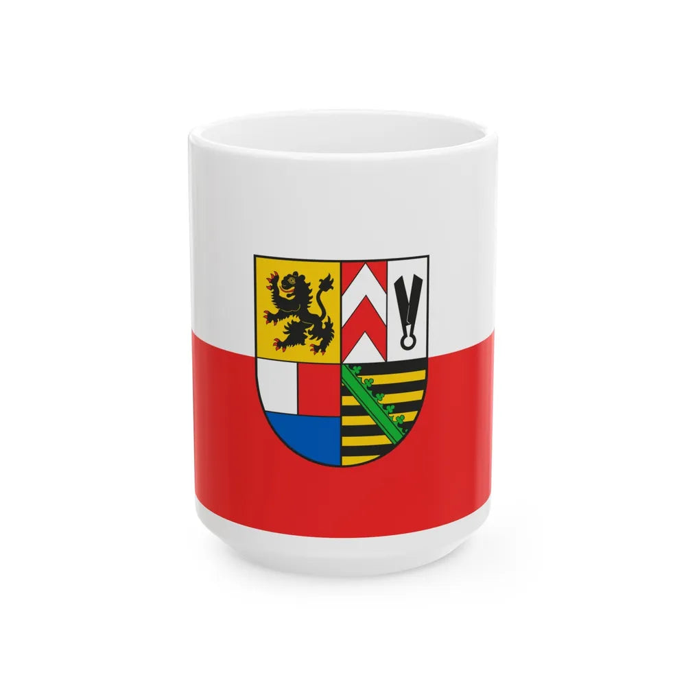 Flag of Sonneberg Germany - White Coffee Mug-15oz-Go Mug Yourself