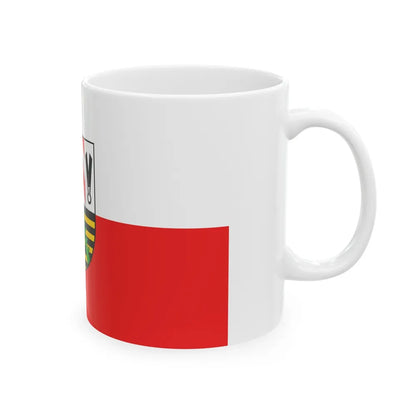 Flag of Sonneberg Germany - White Coffee Mug-Go Mug Yourself