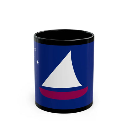 Flag of Sonsorol Palau - Black Coffee Mug-11oz-Go Mug Yourself