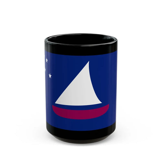 Flag of Sonsorol Palau - Black Coffee Mug-15oz-Go Mug Yourself