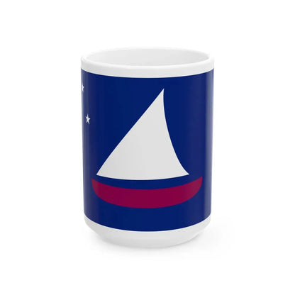 Flag of Sonsorol Palau - White Coffee Mug 15oz - Go Mug Yourself