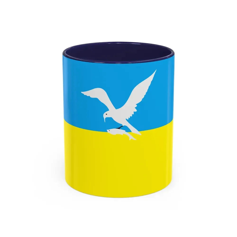 Flag of Sopot Poland - Accent Coffee Mug 11oz Navy - Go Mug Yourself