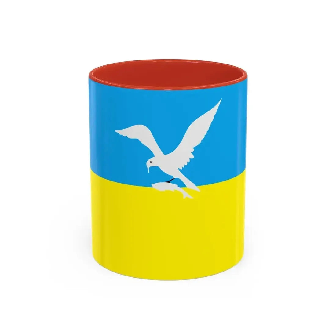 Flag of Sopot Poland - Accent Coffee Mug 11oz Red - Go Mug Yourself