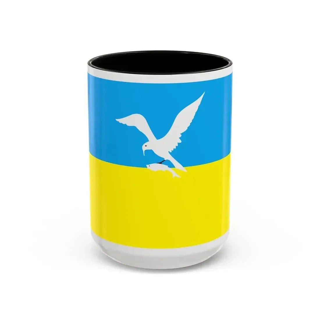 Flag of Sopot Poland - Accent Coffee Mug 15oz Black - Go Mug Yourself