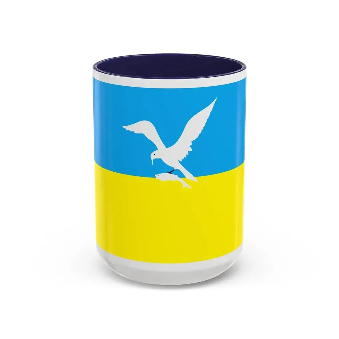 Flag of Sopot Poland - Accent Coffee Mug 15oz Navy - Go Mug Yourself