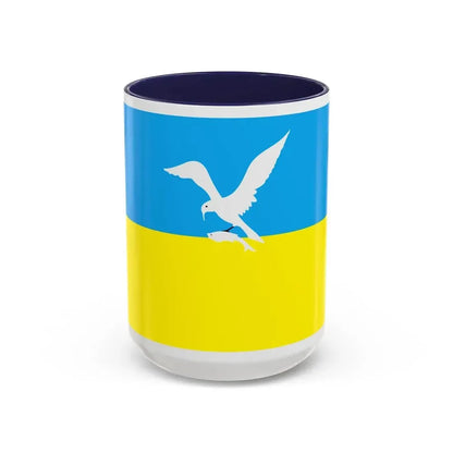 Flag of Sopot Poland - Accent Coffee Mug 15oz Navy - Go Mug Yourself