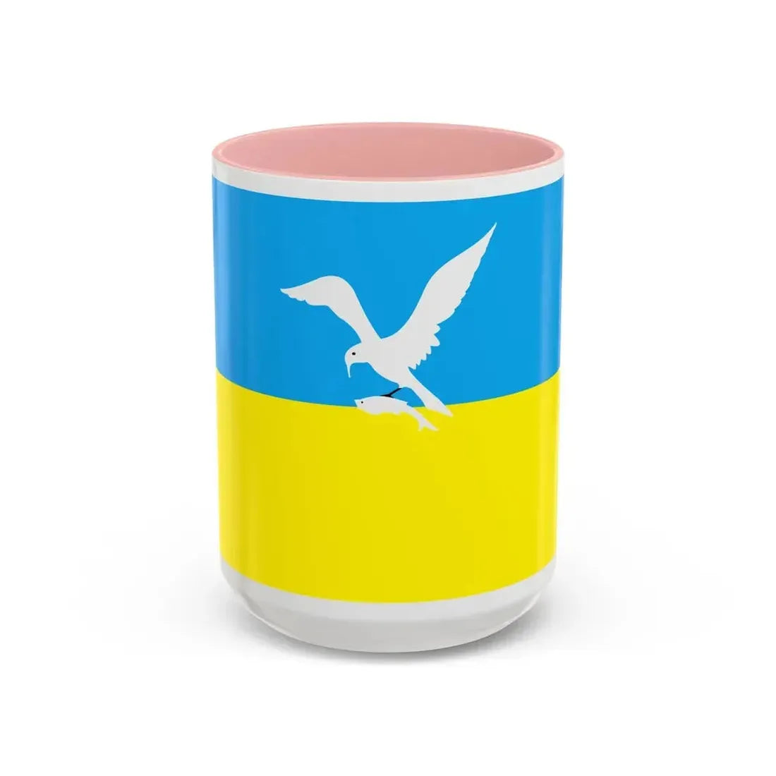 Flag of Sopot Poland - Accent Coffee Mug 15oz Pink - Go Mug Yourself