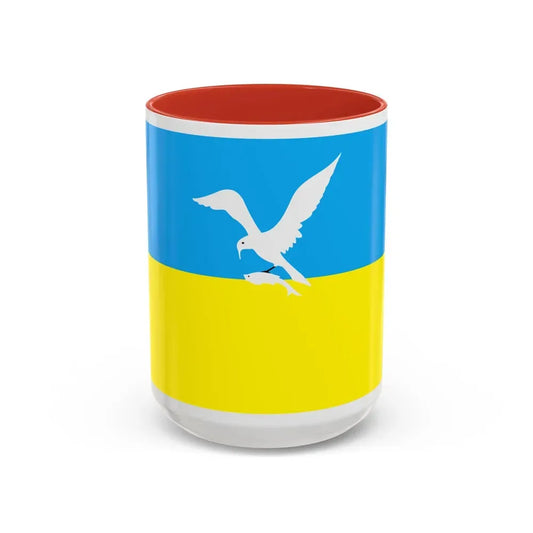 Flag of Sopot Poland - Accent Coffee Mug 15oz Red - Go Mug Yourself