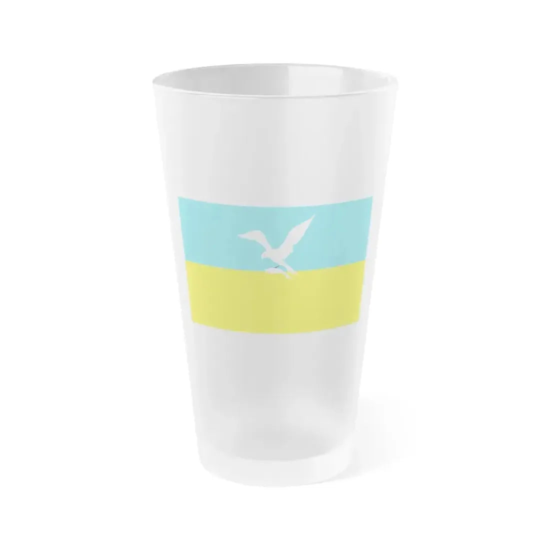 Flag of Sopot Poland - Frosted Pint Glass 16oz 16oz Frosted - Go Mug Yourself