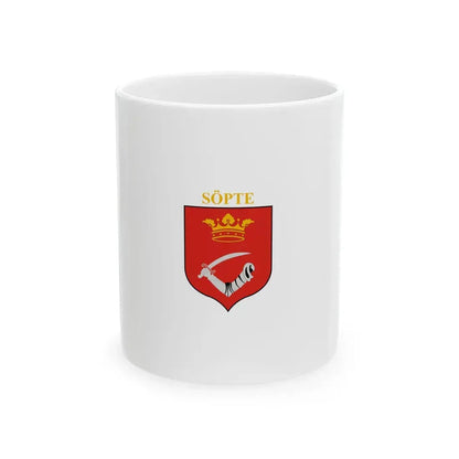 Flag of Sopte (Hungary) White Coffee Mug 11oz - Go Mug Yourself