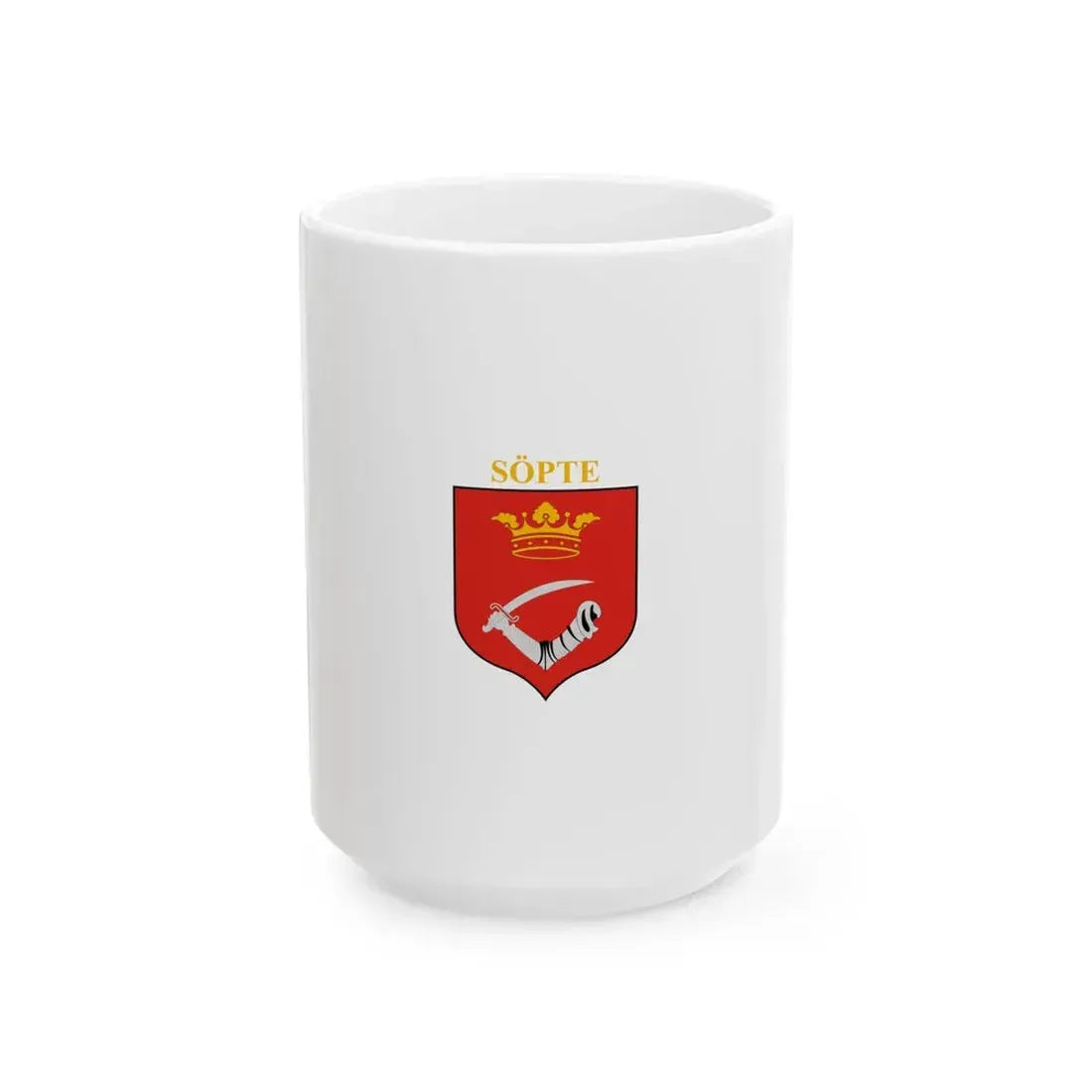 Flag of Sopte (Hungary) White Coffee Mug 15oz - Go Mug Yourself