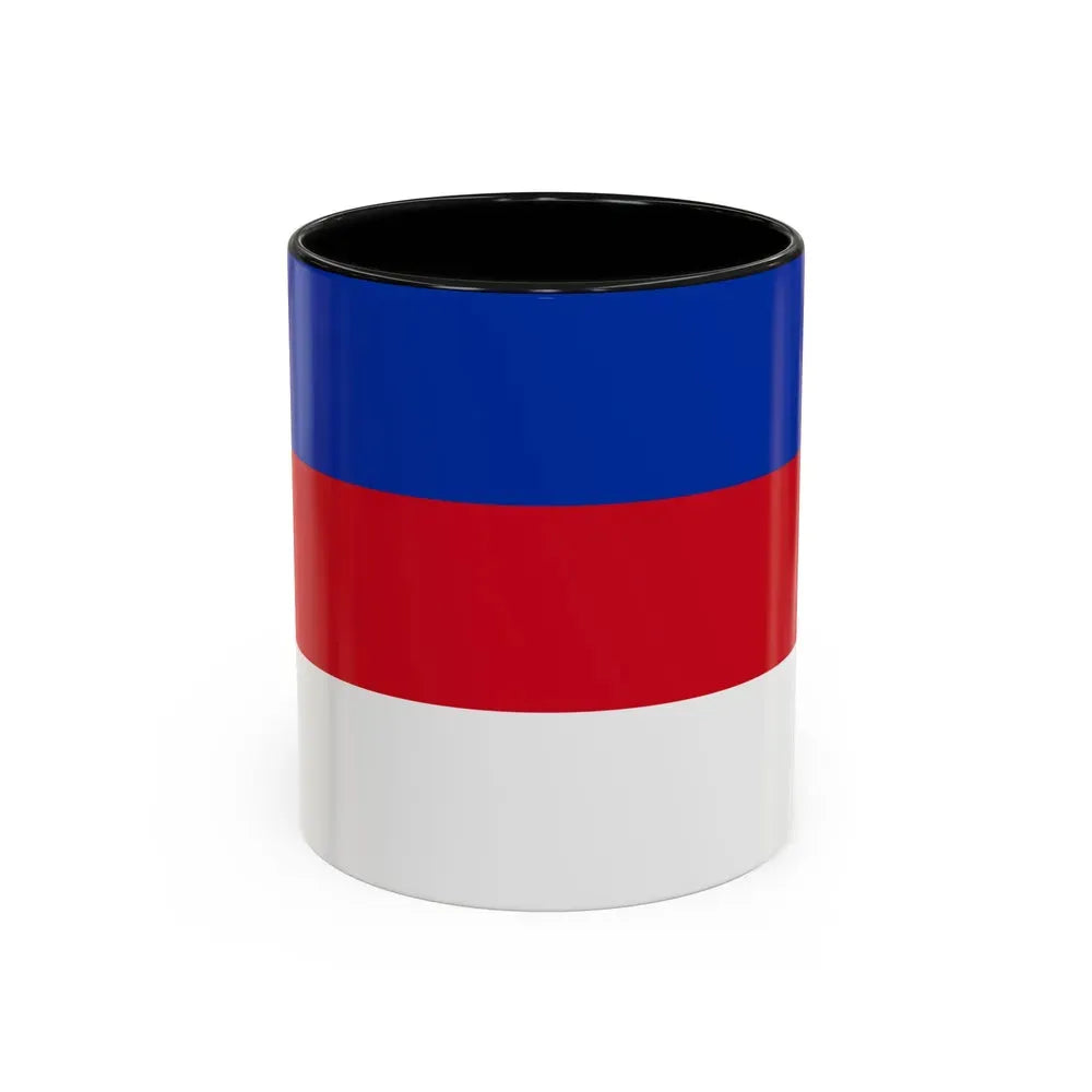 Flag of Sorbs Germany - Accent Coffee Mug 11oz Black - Go Mug Yourself