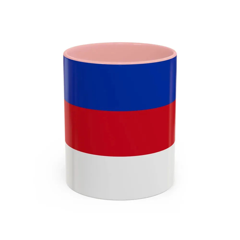 Flag of Sorbs Germany - Accent Coffee Mug 11oz Pink - Go Mug Yourself