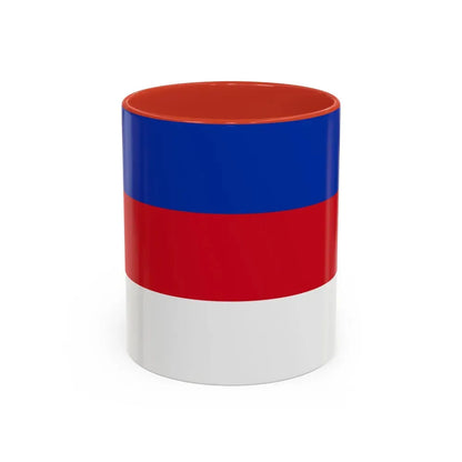 Flag of Sorbs Germany - Accent Coffee Mug 11oz Red - Go Mug Yourself