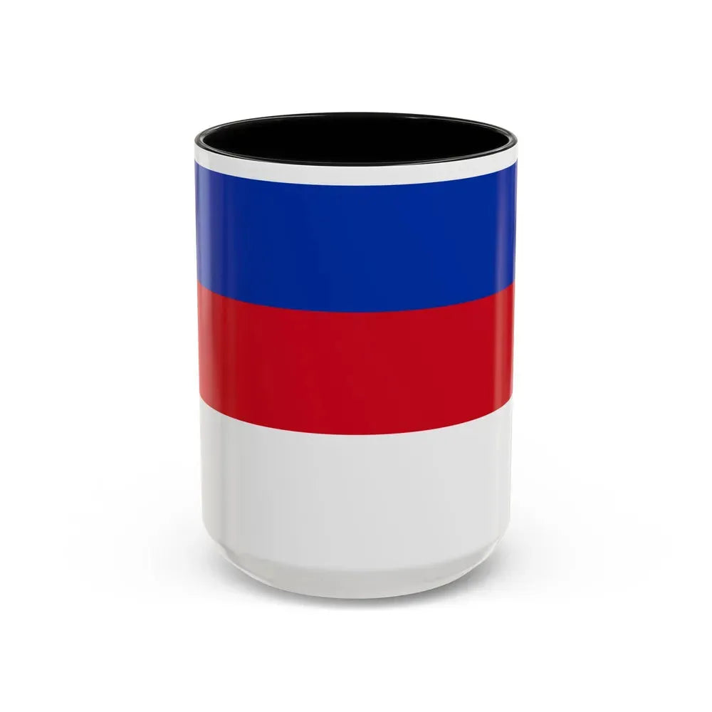 Flag of Sorbs Germany - Accent Coffee Mug 15oz Black - Go Mug Yourself