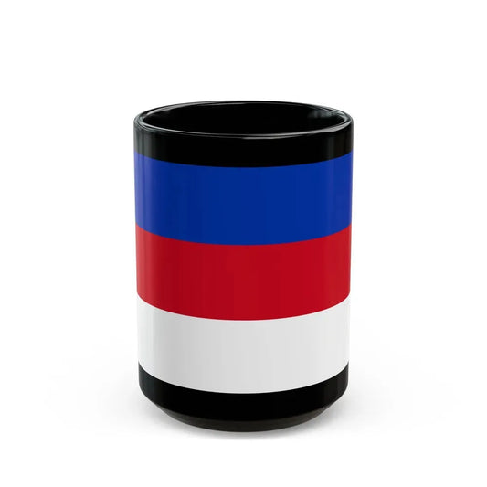 Flag of Sorbs Germany - Black Coffee Mug 15oz - Go Mug Yourself
