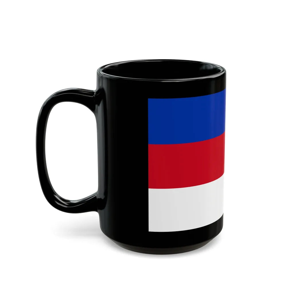 Flag of Sorbs Germany - Black Coffee Mug-Go Mug Yourself