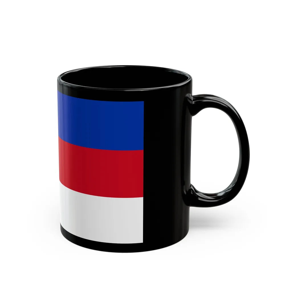 Flag of Sorbs Germany - Black Coffee Mug-Go Mug Yourself