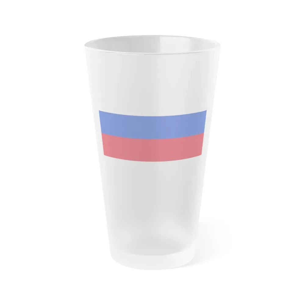 Flag of Sorbs Germany - Frosted Pint Glass 16oz 16oz Frosted - Go Mug Yourself