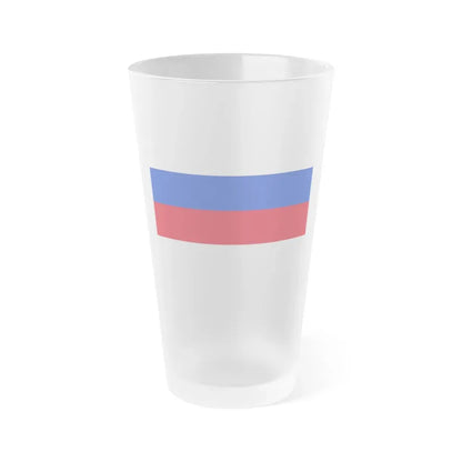 Flag of Sorbs Germany - Frosted Pint Glass 16oz 16oz Frosted - Go Mug Yourself