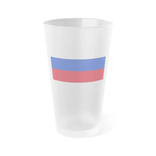 Flag of Sorbs Germany - Frosted Pint Glass 16oz 16oz Frosted - Go Mug Yourself