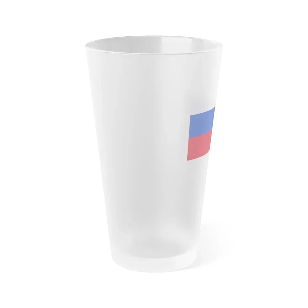 Flag of Sorbs Germany - Frosted Pint Glass 16oz - Go Mug Yourself