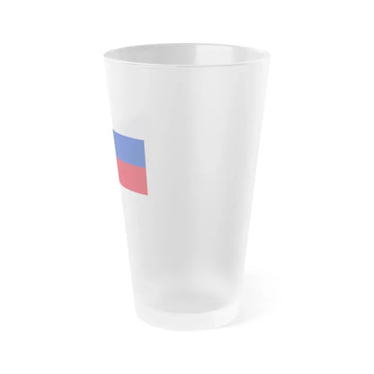 Flag of Sorbs Germany - Frosted Pint Glass 16oz - Go Mug Yourself