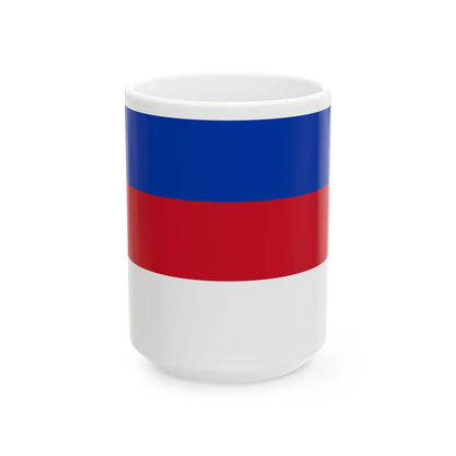 Flag of Sorbs (Germany) White Coffee Mug 15oz - Go Mug Yourself