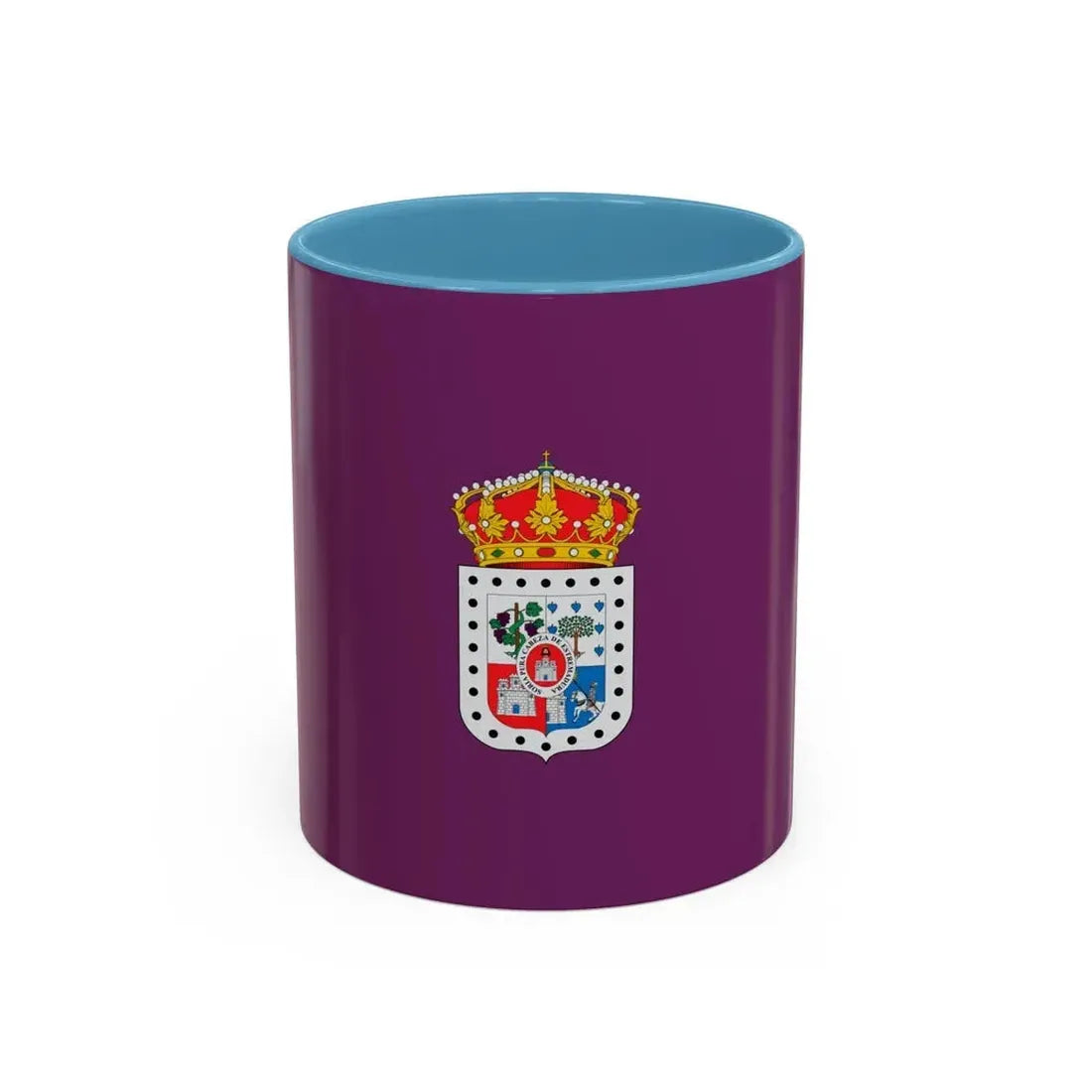 Flag of Soria Spain - Accent Coffee Mug 11oz Light Blue - Go Mug Yourself
