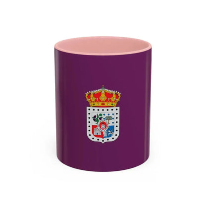 Flag of Soria Spain - Accent Coffee Mug 11oz Pink - Go Mug Yourself