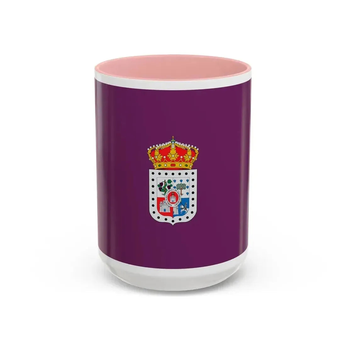 Flag of Soria Spain - Accent Coffee Mug 15oz Pink - Go Mug Yourself
